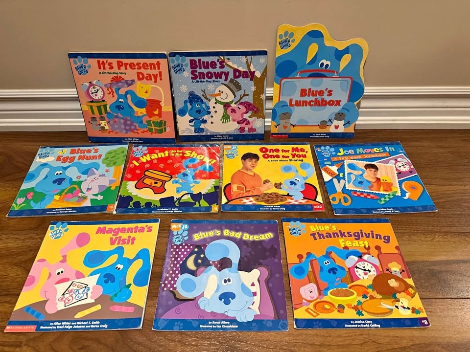 Blues Clues. Vintage kids books lot of 10 books, very good condi