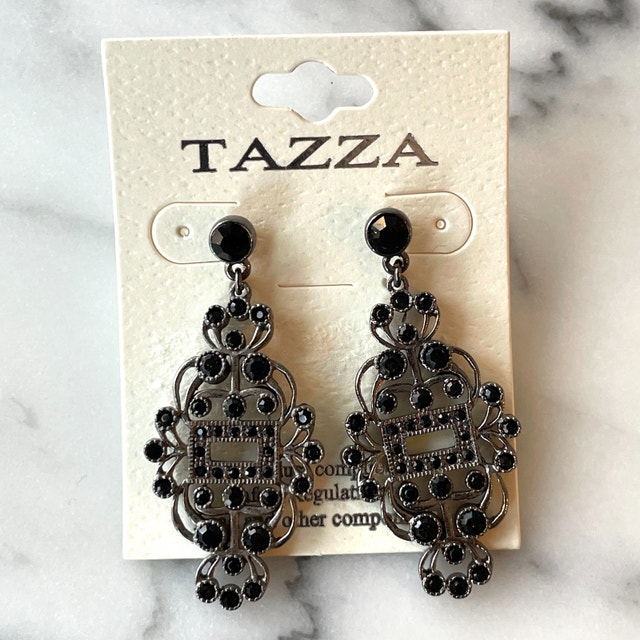 Gorgeous NEW Art Deco style pierced earrings - photo 2