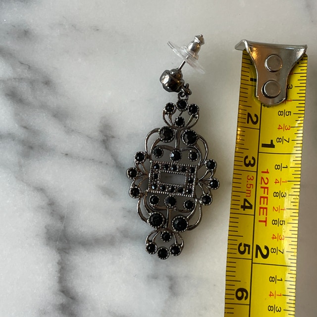 Gorgeous NEW Art Deco style pierced earrings - photo 5