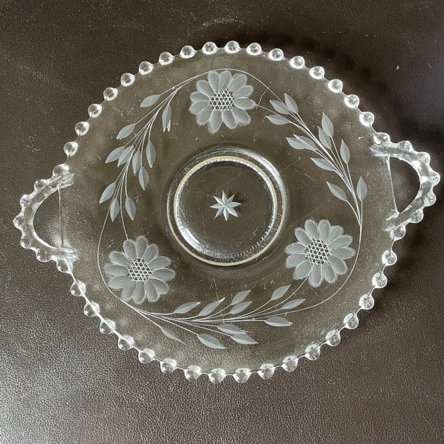 Vintage Imperial Candlewick Serving Plate