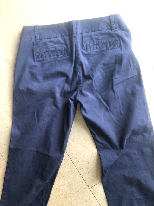 J. Crew Woman's Navy blue stretch chinos - Size 2R - photo 4