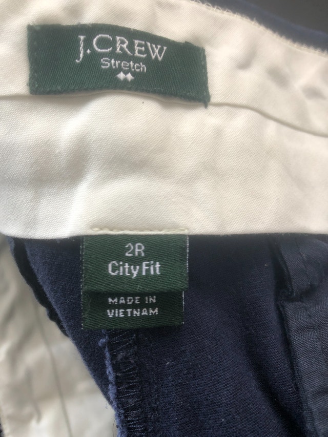 J. Crew Woman's Navy blue stretch chinos - Size 2R - photo 5