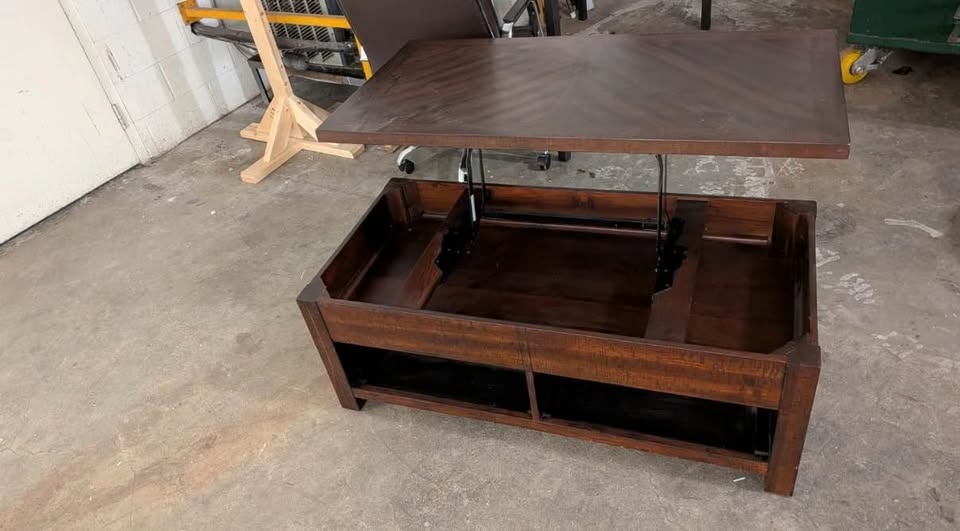 Lift Top Coffee Table with Storage - photo 2