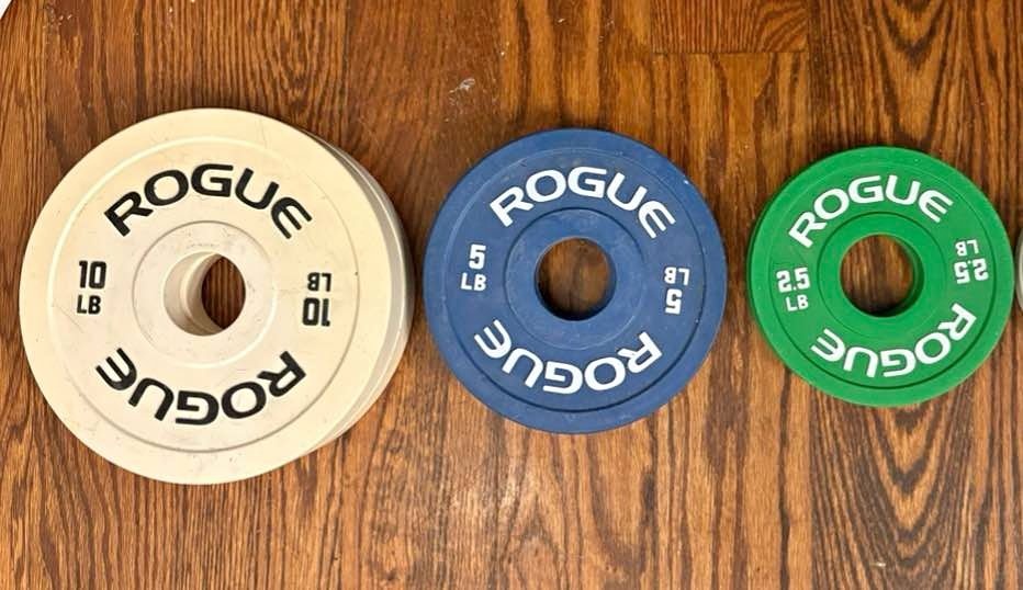 Rogue Olympic Rubber Change Plates ( lbs )