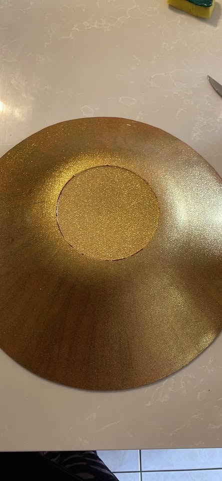 Red and gold decorative bowl - photo 2