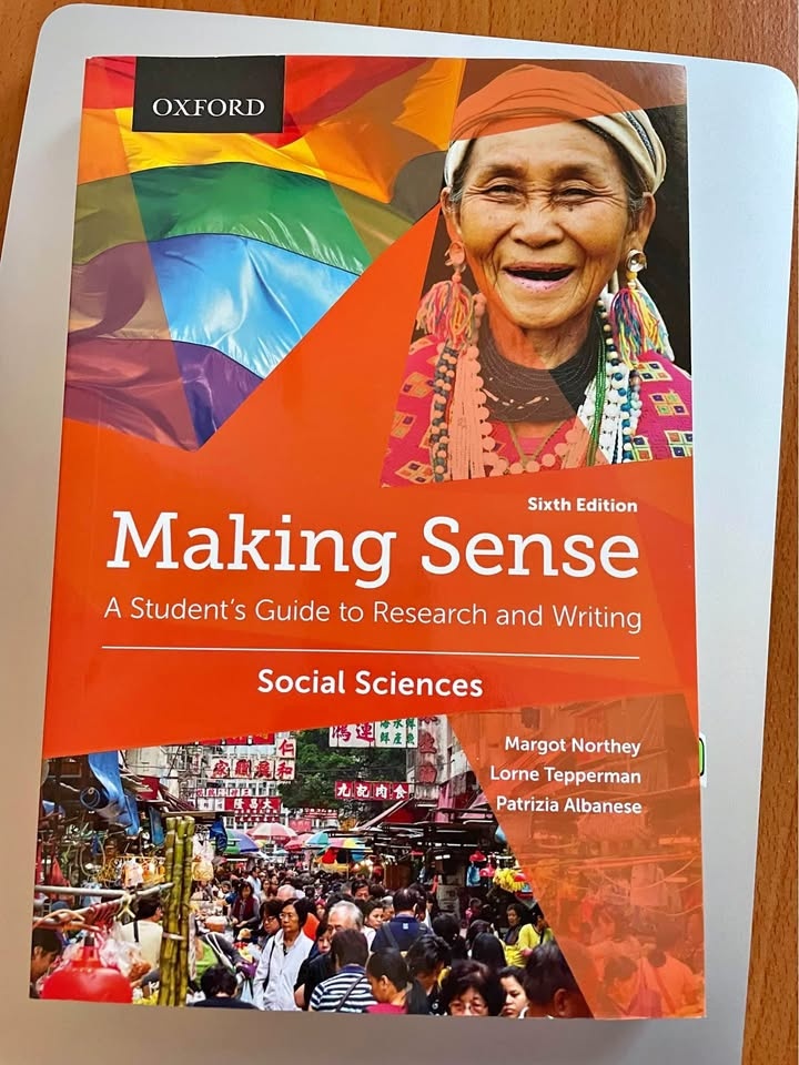 Making sense research and writing textbook