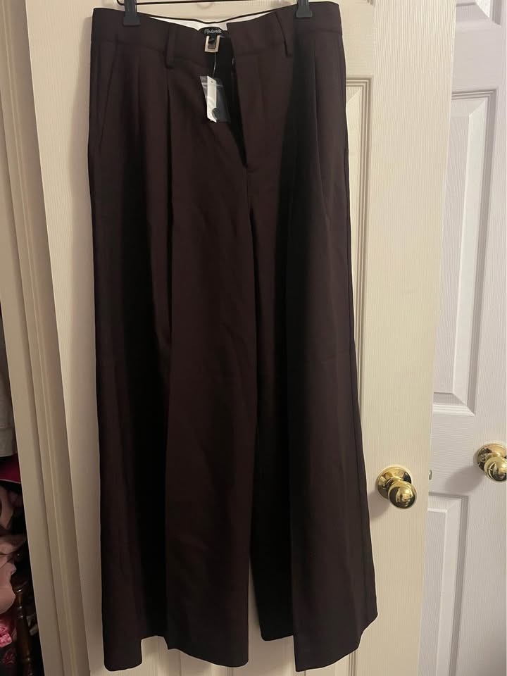 Made well The Harlow Superwide-Leg Trouser - Color: dark carob S - photo 5