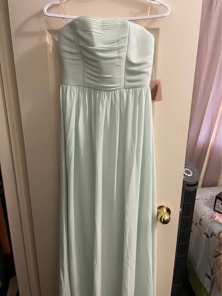 Mint chiffon gown - photo 2