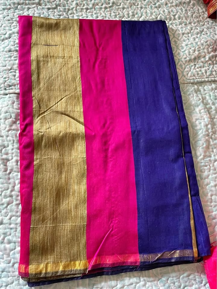 Striped sari