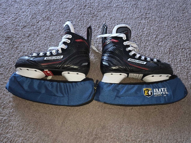 Bauer skates with blade protector