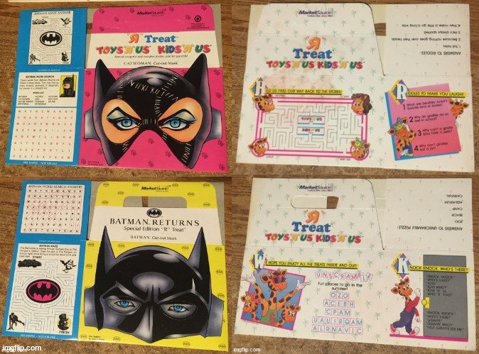 VINTAGE TOYS "R" US LOT ACTIVITY BOX BATMAN CALENDAR - photo 2