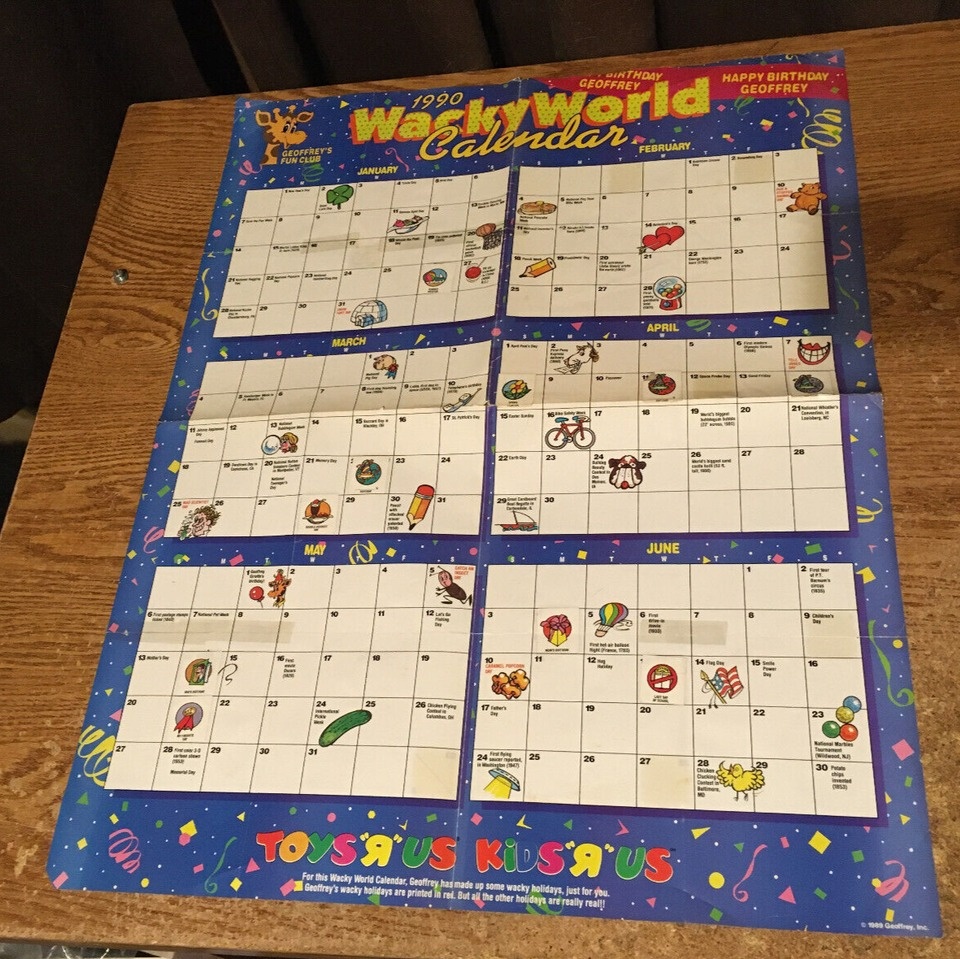VINTAGE TOYS "R" US LOT ACTIVITY BOX BATMAN CALENDAR - photo 4