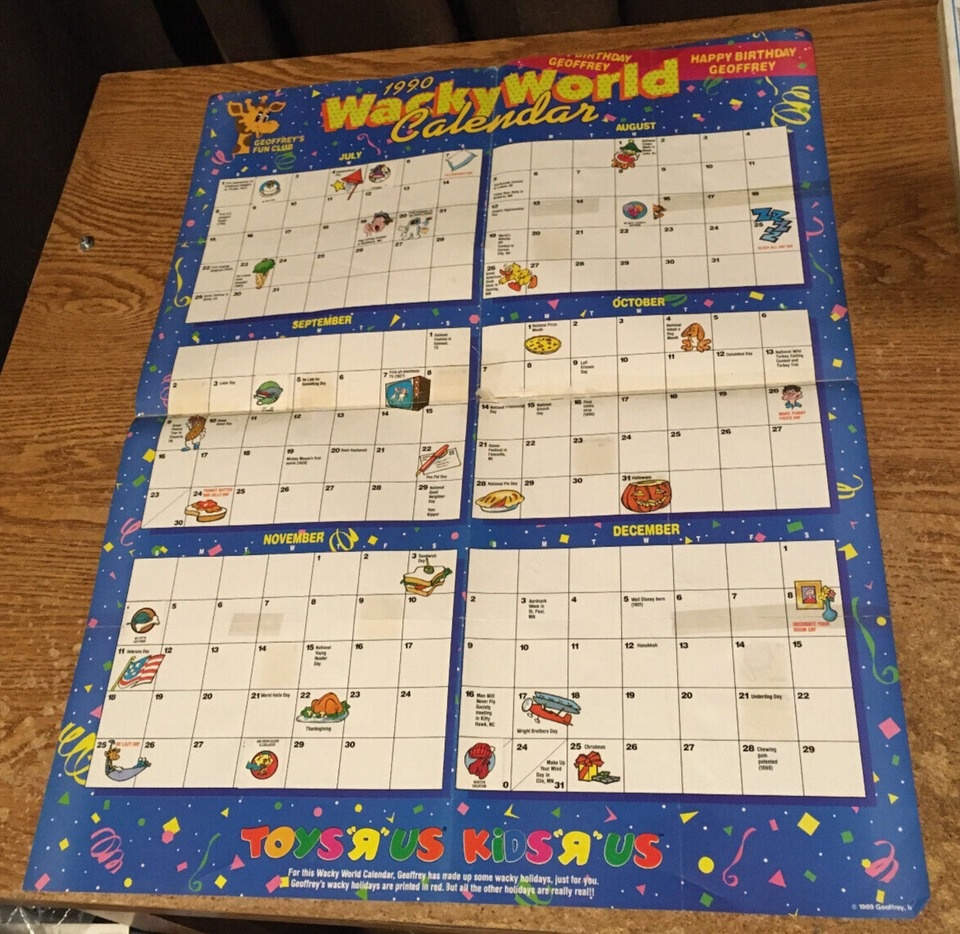 VINTAGE TOYS "R" US LOT ACTIVITY BOX BATMAN CALENDAR - photo 5
