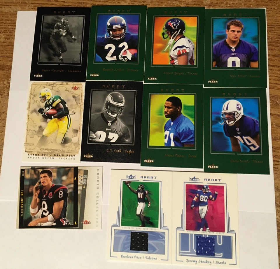BIG LOT OF 610 FOOTBALL CARDS 90's 00's serialized full list - photo 3