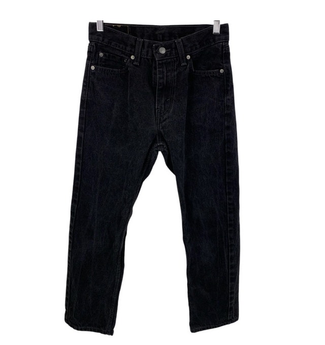 Levi's 505 Regular-Fit Straight Leg Black Jeans W28 - photo 2