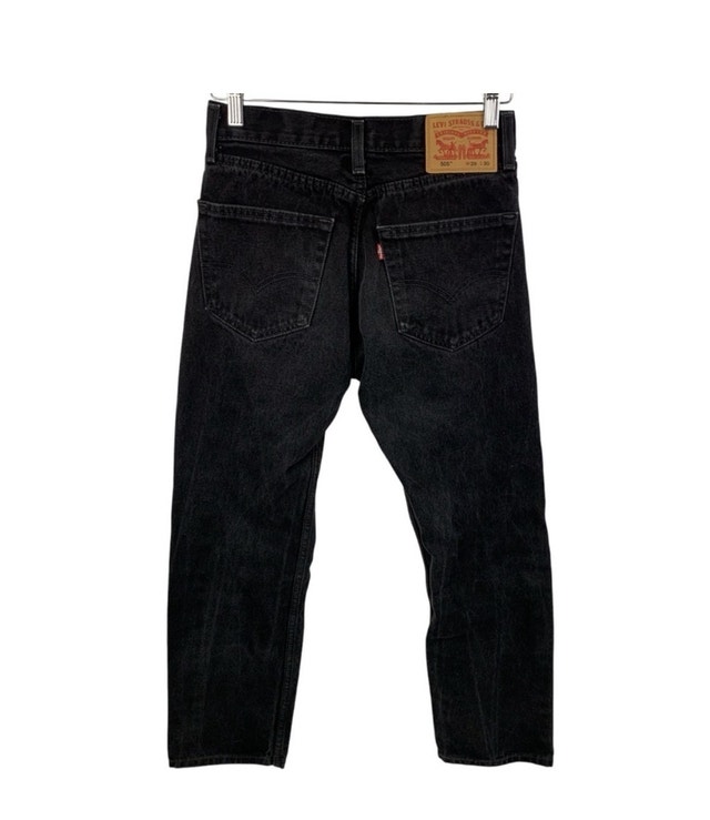 Levi's 505 Regular-Fit Straight Leg Black Jeans W28 - photo 5