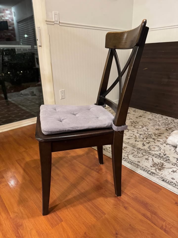 Wood dining table and chairs - photo 5