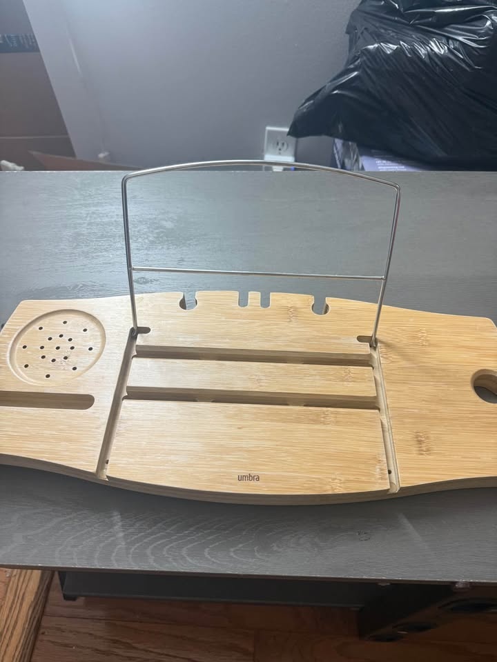 Umbra Bamboo Bathtub Caddy / Bath Tray - photo 2
