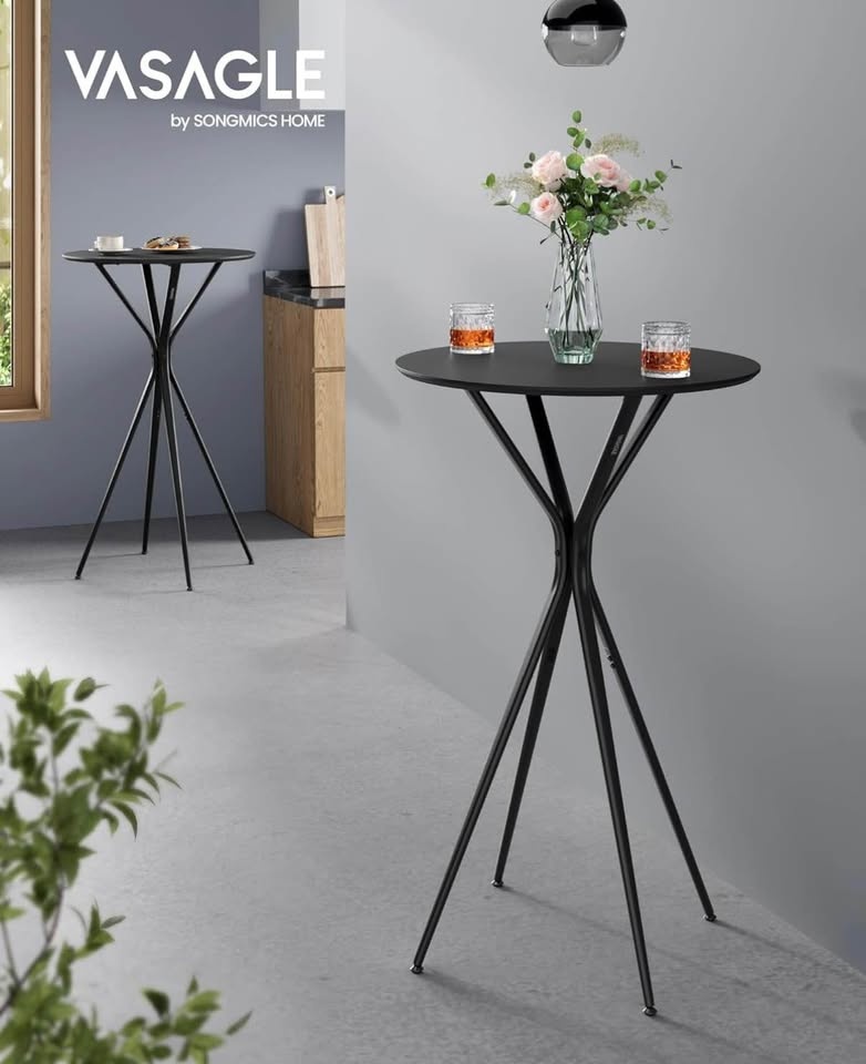 VASAGLE Bar Table – Round Cocktail / High Pub Table (New in Box) - photo 3