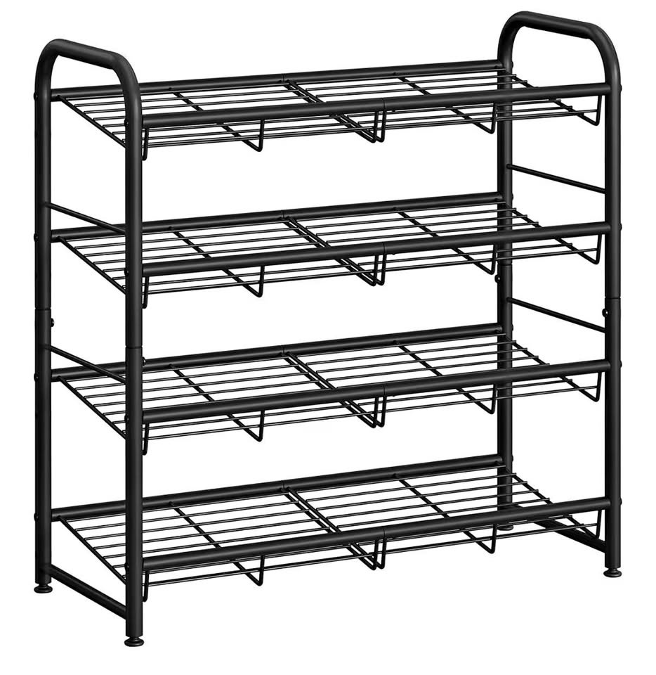 SONGMICS Stackable Shoe Rack – 4-Tier | New