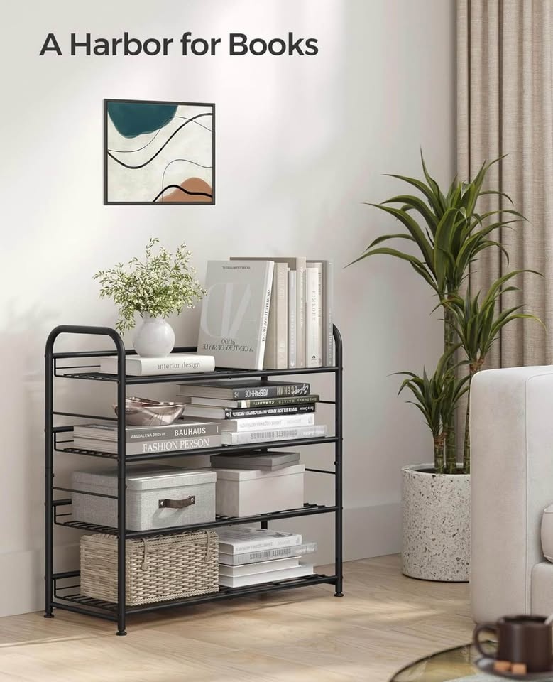 SONGMICS Stackable Shoe Rack – 4-Tier | New - photo 3