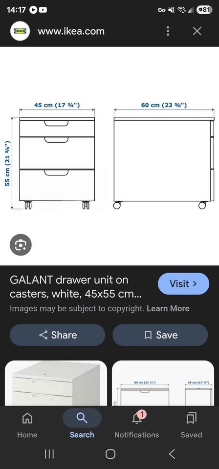 Galant drawers unit ikea - photo 3