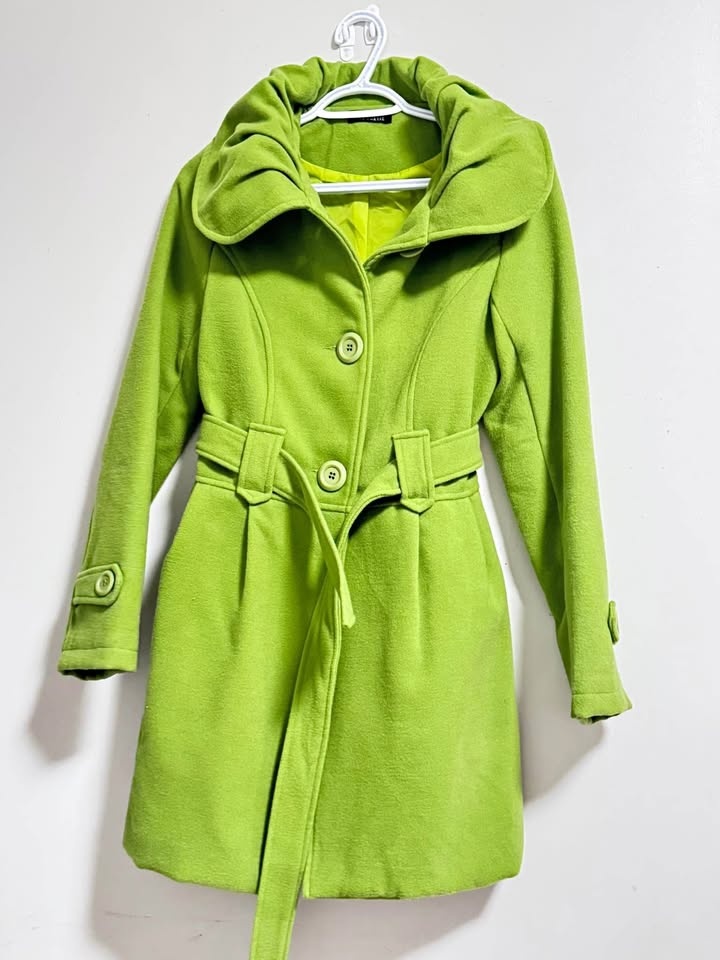 Arielle Women Coat Jacket Medium- Forest Green