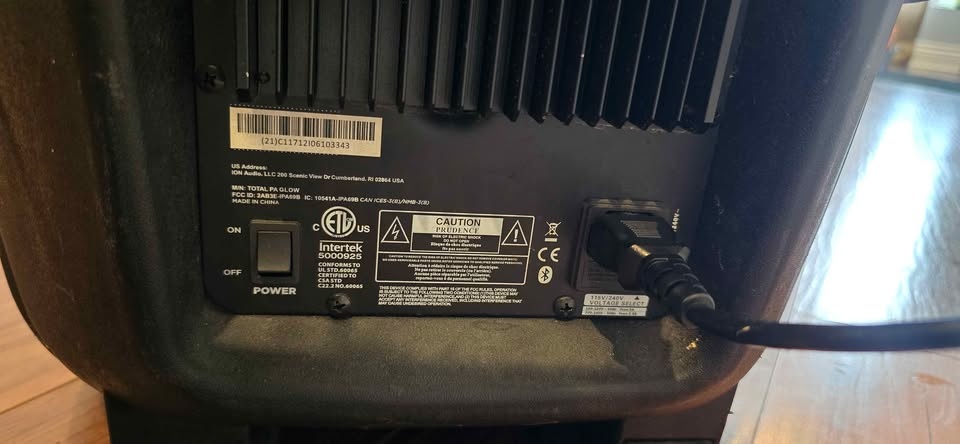 ION Total PA Glow Bluetooth Speaker - photo 2
