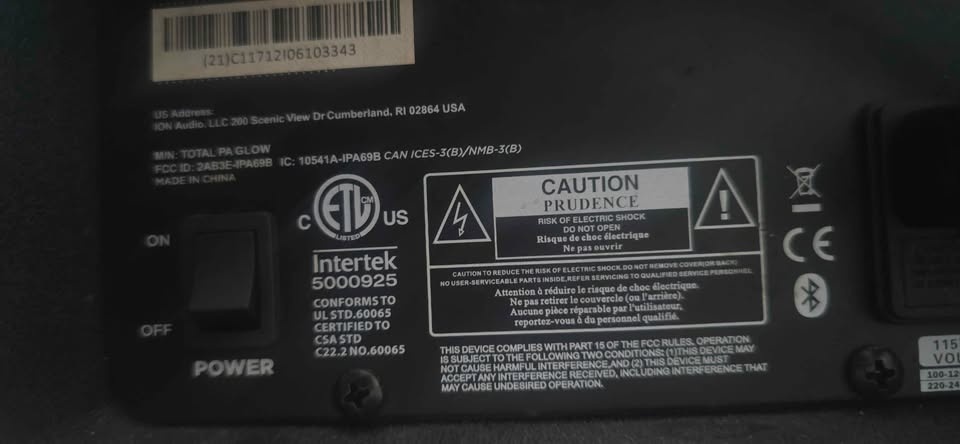 ION Total PA Glow Bluetooth Speaker - photo 5