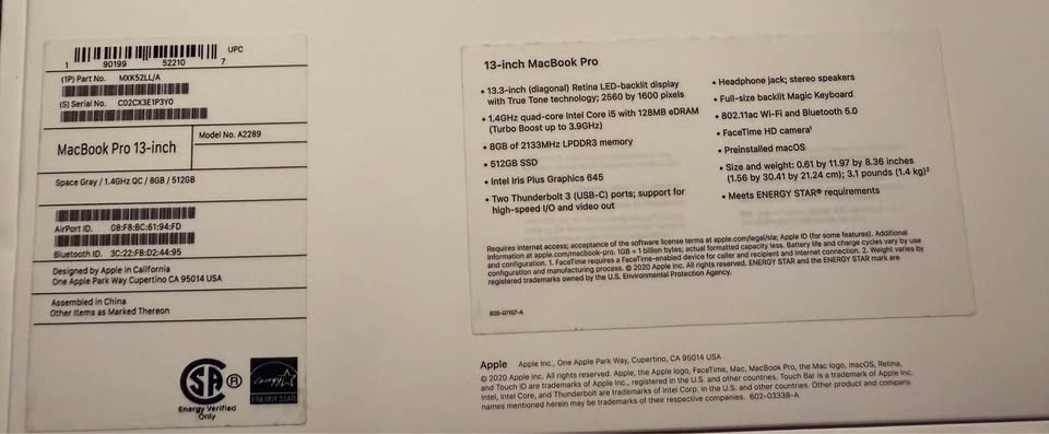Macbook Pro 13" (2020) EXCELLENT CONDITION - photo 4