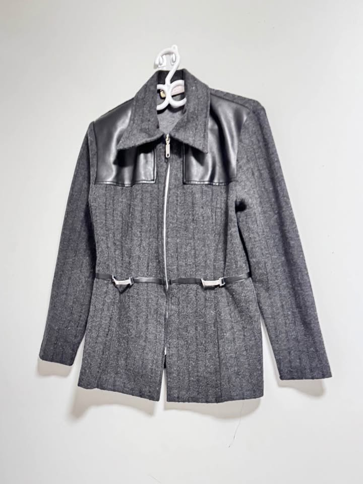 Farouche Women Jacket with leather patches