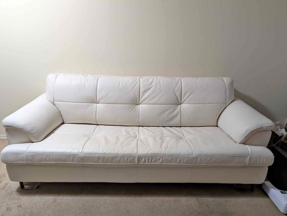 White Leather Couch