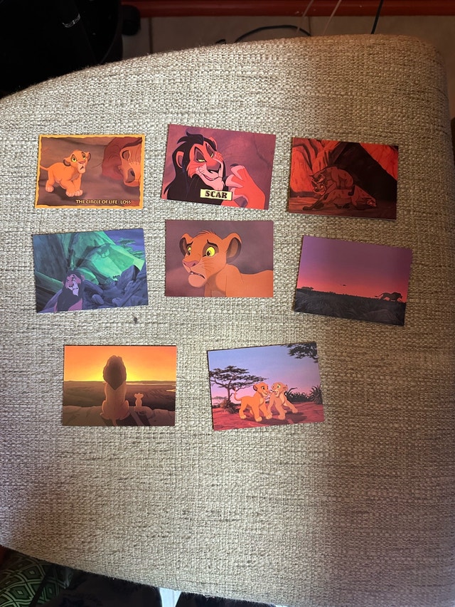 8 Lion Kings movie cards