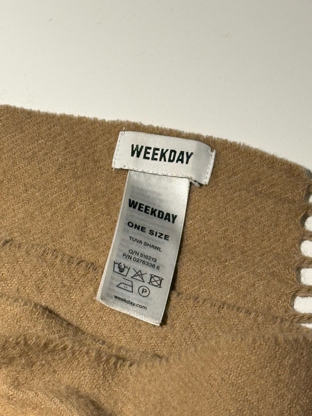 Weekday Wool Scarf / Shawl – Beige - photo 2