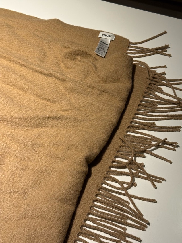 Weekday Wool Scarf / Shawl – Beige - photo 3