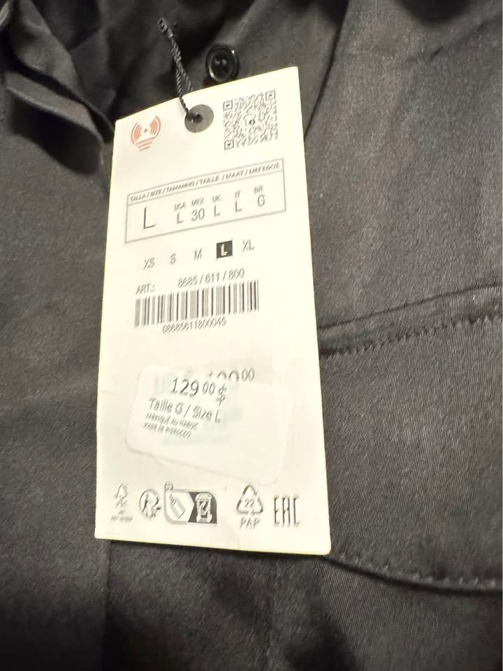 Zara Elegant Long Black Button Down Dress - photo 2