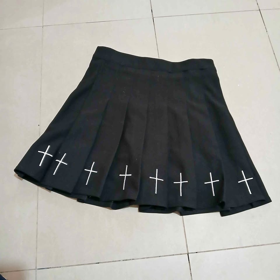 Black Cross Skirt Alternative Punk Alt