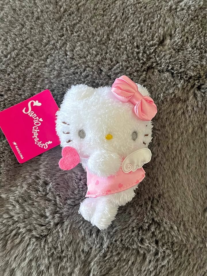 Hello Kitty Sanrio Angel Plush Keychain/Charm