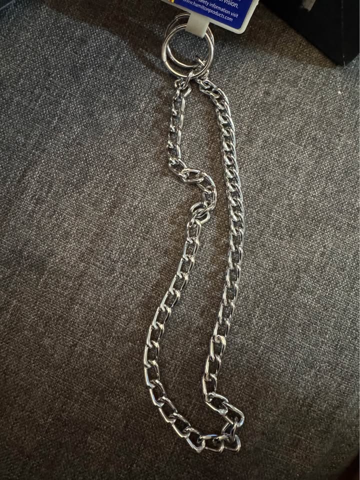 Hamilton Fine Choke Chain Dog Collar, 18-Inch, fine 2.0 mm - photo 2