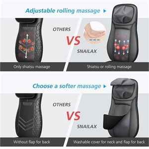 New Snailax Shiatsu Neck & Back Massager w/ Heat - New/Open Box! - photo 2