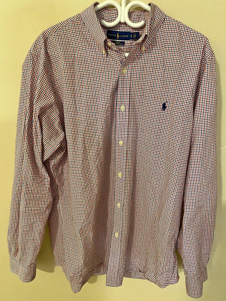 Ralph Lauren Slim Fit Check Shirt - Men’s Large - Very Good