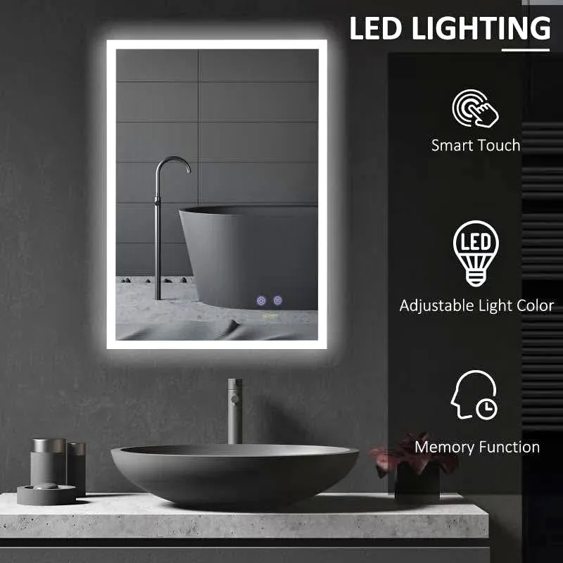 28" x 20" LED Bathroom Mirror, Anti Fog Wall-Mounted Mirror thumbnail