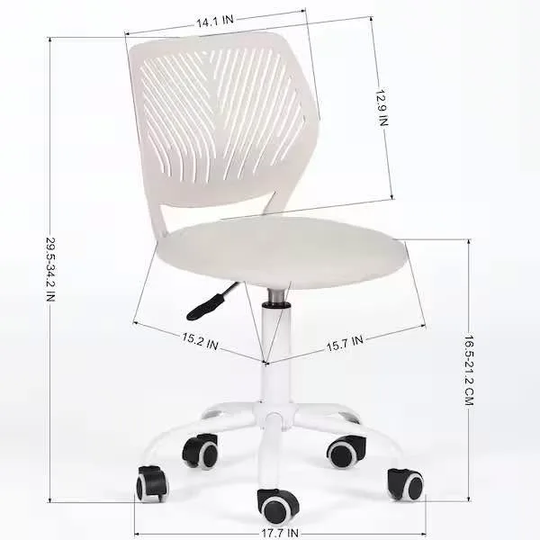 Carnation Fabric Ergonomic Swivel Task Chair image indicator(2)