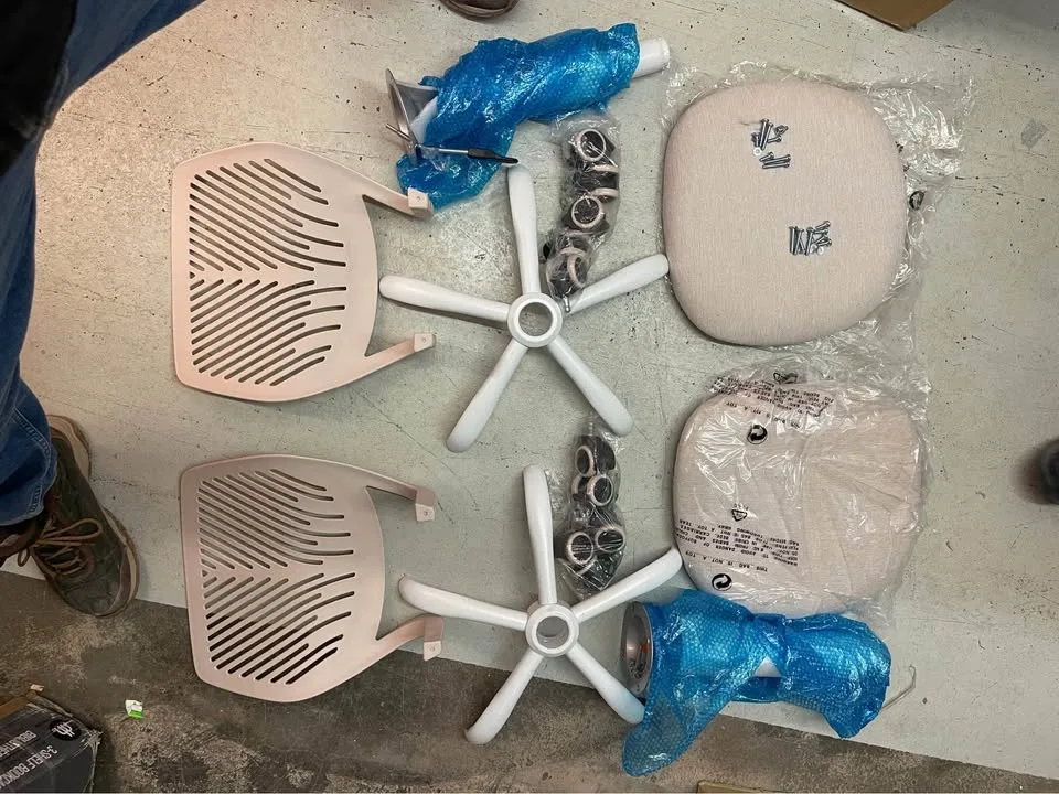 Carnation Fabric Ergonomic Swivel Task Chair image indicator(8)