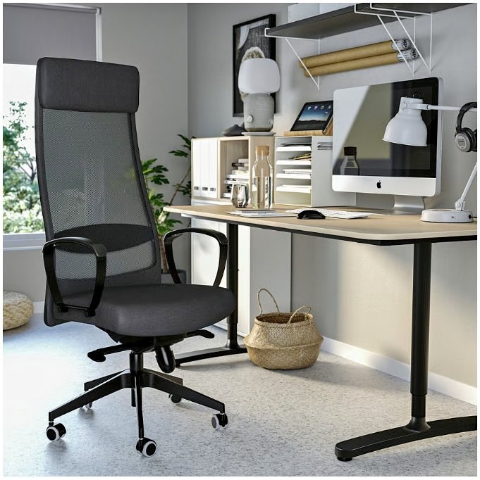 IKEA MARKUS Office Chair - Dark Gray / Mesh Back