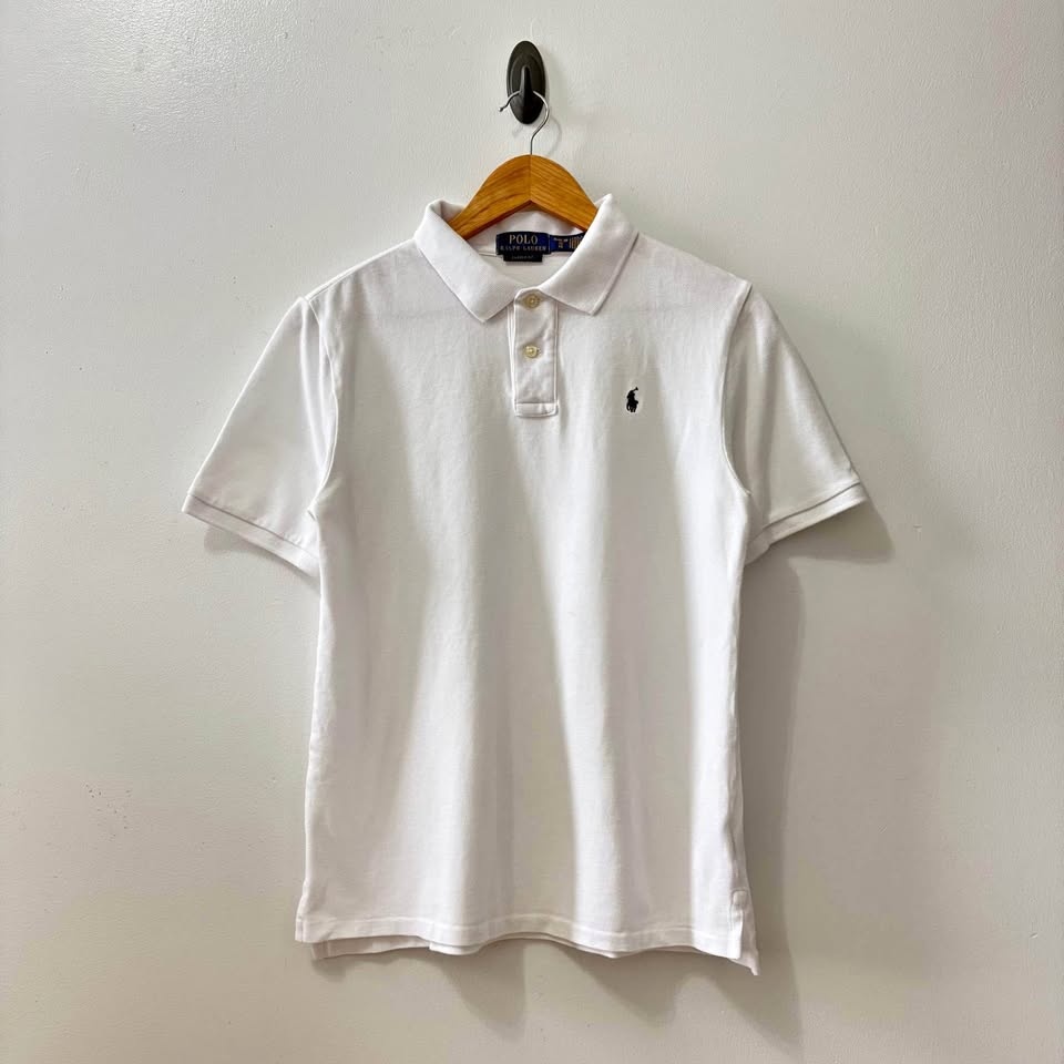 RALPH LAUREN WHITE POLO SHIRT