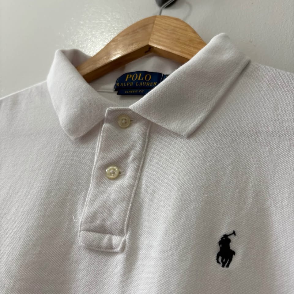 RALPH LAUREN WHITE POLO SHIRT - photo 3