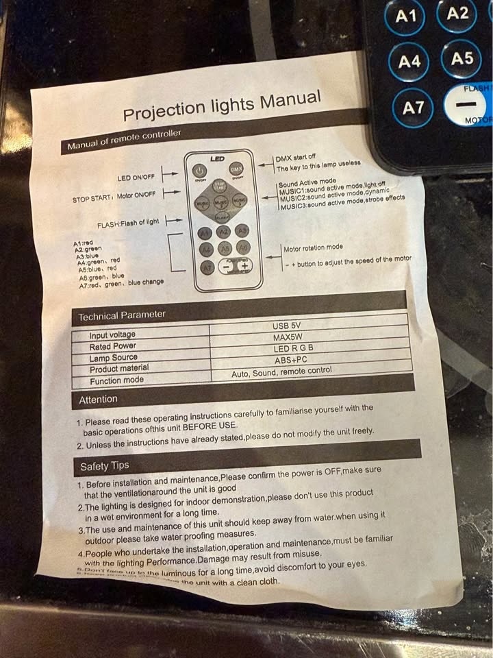 LED Starry projection light - photo 4