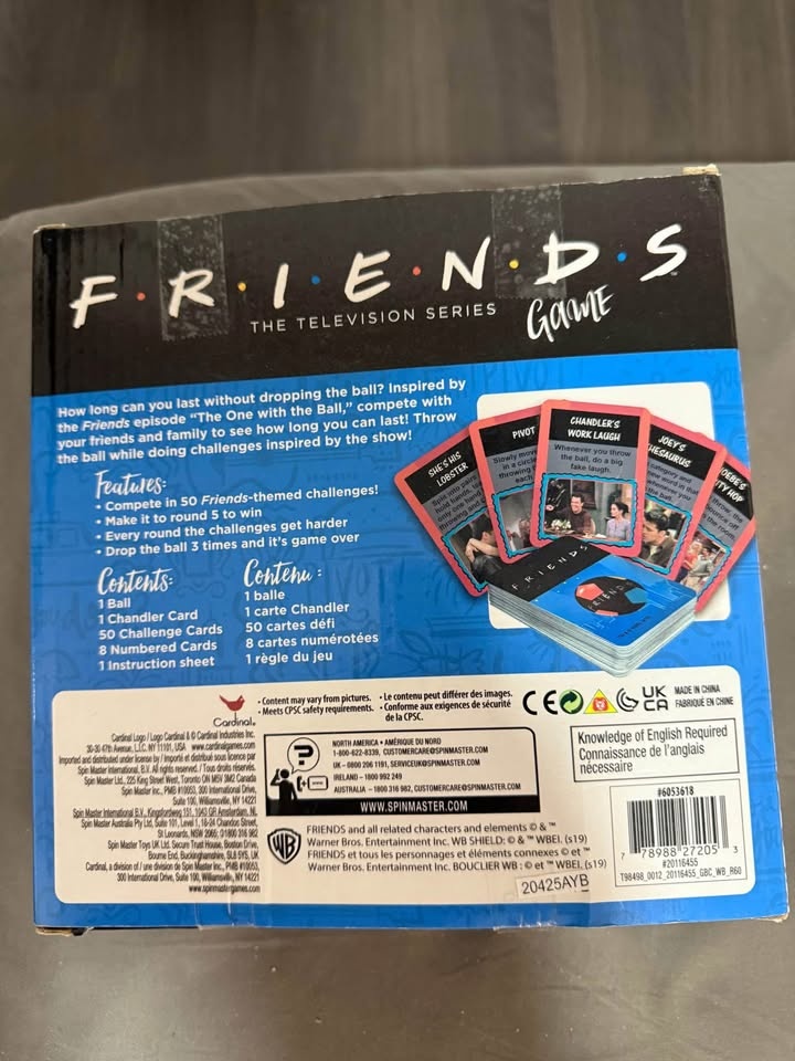 Friends board game with cards and a ball - photo 2