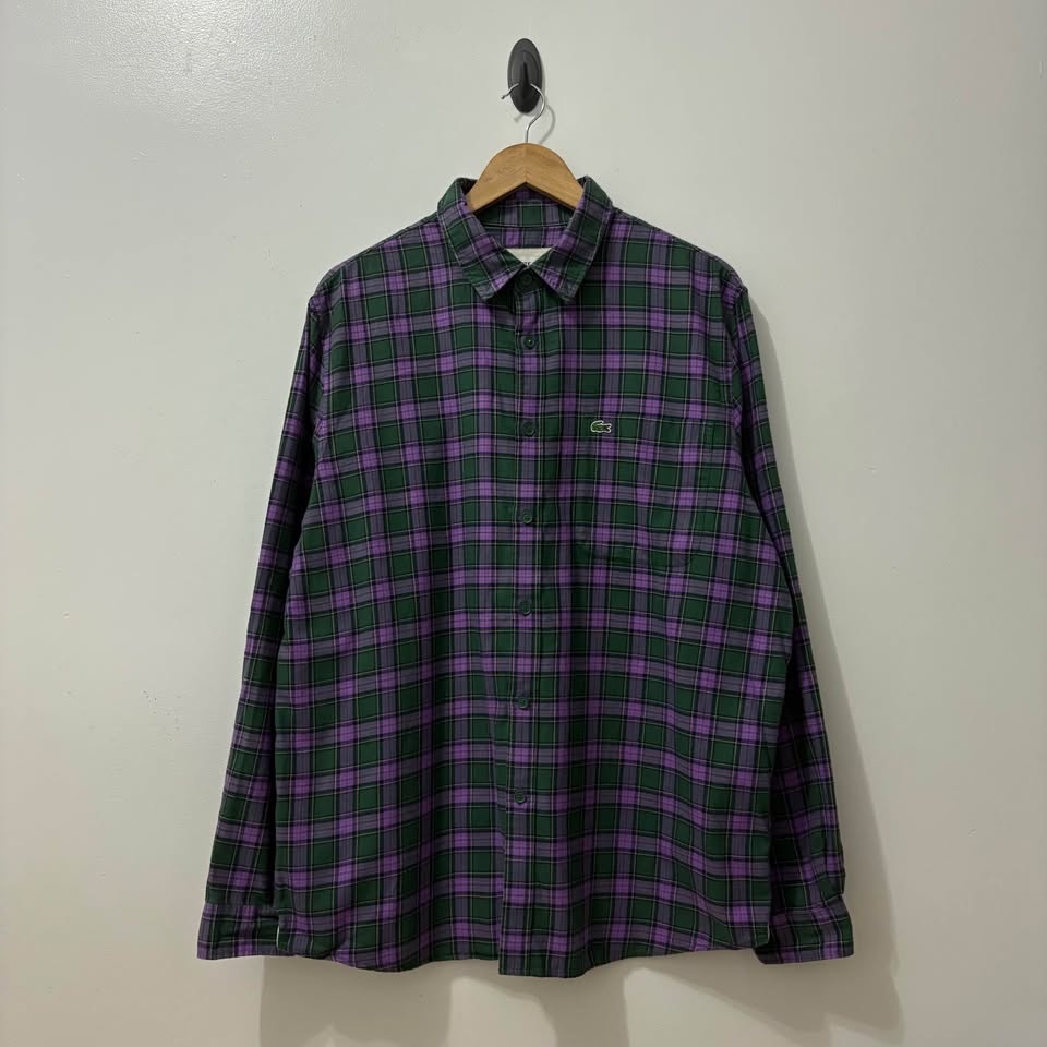 LACOSTE PURPLE GREEN LONGSLEEVE - photo 3